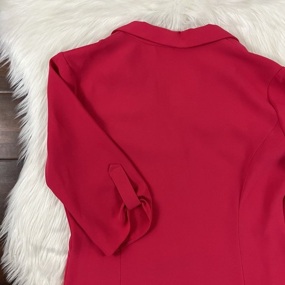 Amanda Uprichard Red Pleated Dress - Picture 9 of 10